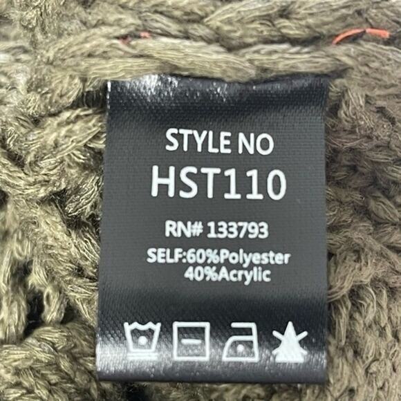 POL Loose Knit Color Block Crochet V-Neck Sweater, Slouchy, Relaxed, Weekend,  L - Picture 10 of 10